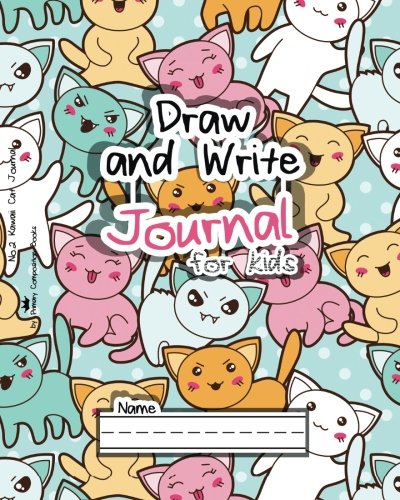 Amazon.com: Draw and Write Journal for Kids: No.2 Kawaii Cat Journal ...