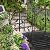 Outvita 4FT Metal Garden Bridge for Outdoor, Elegant Decorative Bridge with Powder-Coated Finish and Security Guardrail for Patio Pond Backyard Landscaping (Garden)