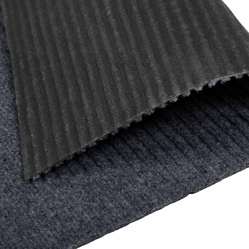 Chodnik dywanowy, szary, 80 x 200 cm, materiał, antypoślizgowy i łatwy w pielęgnacji, nadaje się do salonu, sypialni, korytarza, kuchni, nadaje się do ogrzewania podłogowego, nowoczesny