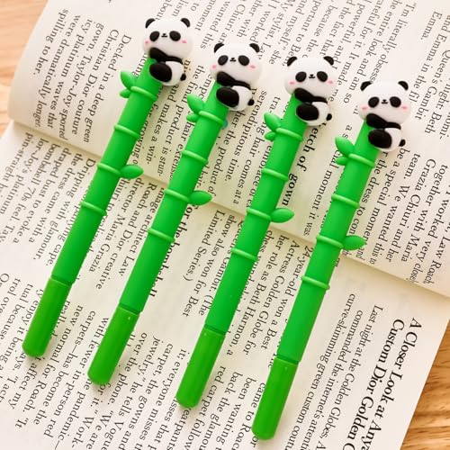 12 bolígrafos gel Baowindy Panda 0.5 mm tinta negra miniatura 6