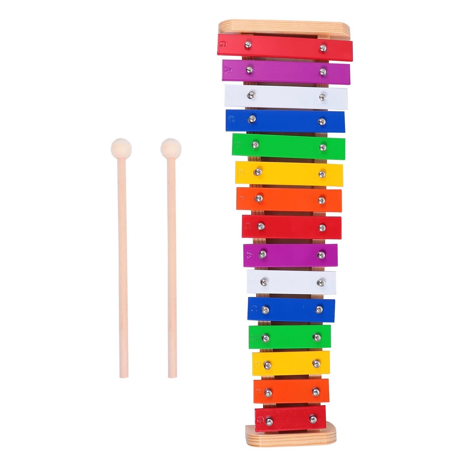 DABAUR Glockenspiel 15 Note Glockenspiel Percussion Instrument Colorful Stylish And Durable Aluminum Soundboard