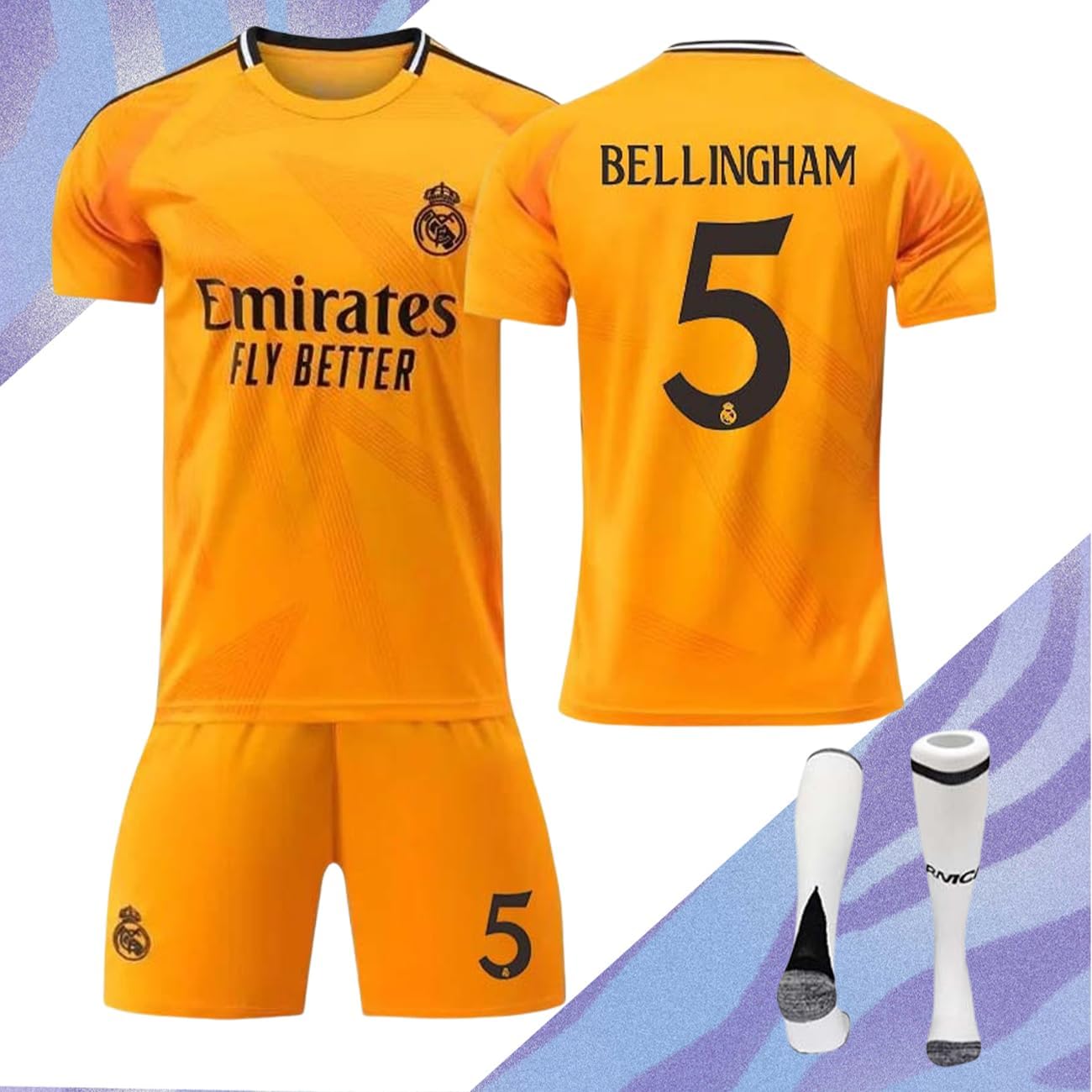 23-24CLレアルマドリード ベリンガム 3rdレプリカユニフォーム(A