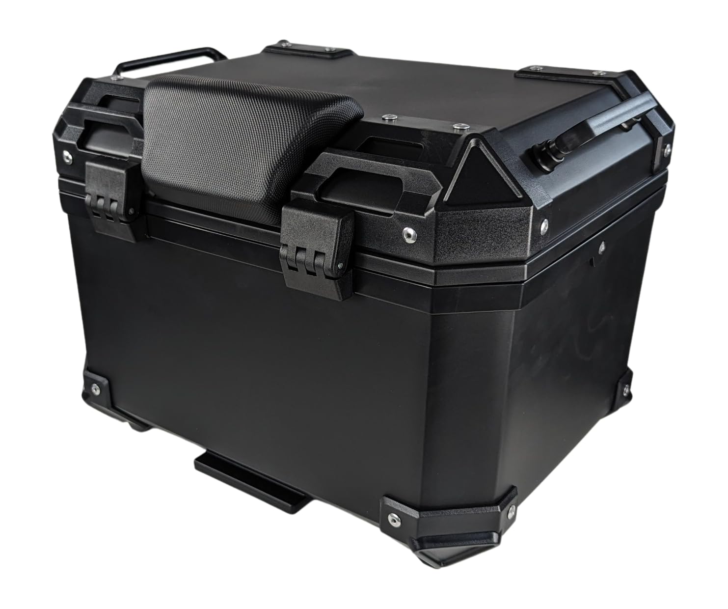 Mlink Baúl de Moto Universal 36L con Respaldo Lumbar ABS Negro Cuadrado Cerradura con Llave Carga Máx 15kg