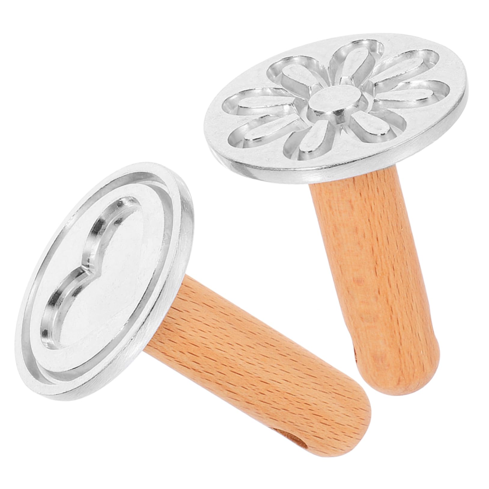 MAGICLULU Lot De 4 Moules À Biscuits Réutilisables À Motif Cœur Et Fleur 2 Pièces X 4