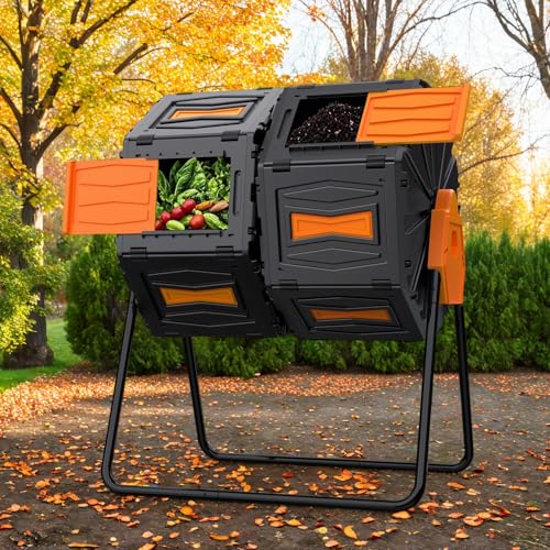 Compost-Bin-Outdoor-45-Gallon-170L-Composter-Tumbler-360-Rotating-Compost-Bin-Outdoor-BPA-Free-Fast-Working-All-Season-Heavy-Duty-Dual-Chamber-Compost-Tumbler-for-Garden-Kitchen-Yard-Waste