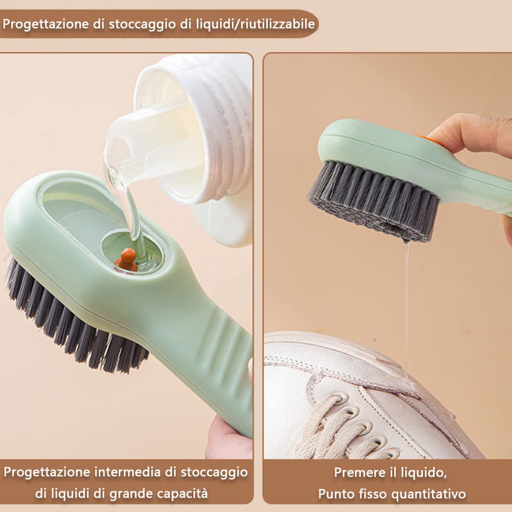Set Spazzole Per Scarpe Scamosciate - 2 Spazzole Per Pulizia E Cura Di Pelli Delicate - Foto 4