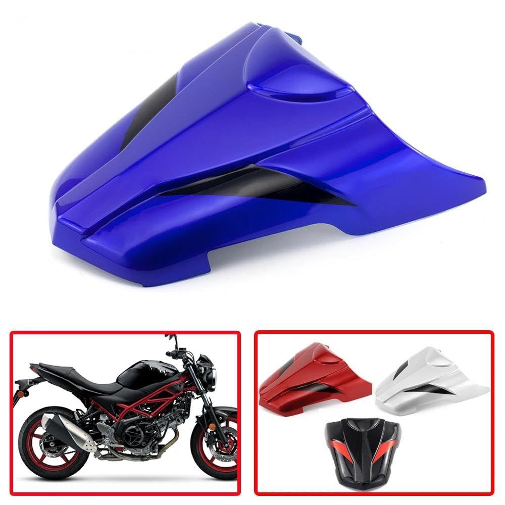Moto Carenatura Cappuccio Posteriore Passeggero Cowl Sedile Copertura Posteriore Carenatura Parti per Suzuki per SV650N per SV650 per SV 650 2016 2017 2018 Fodere per sedili Moto(Blu)
