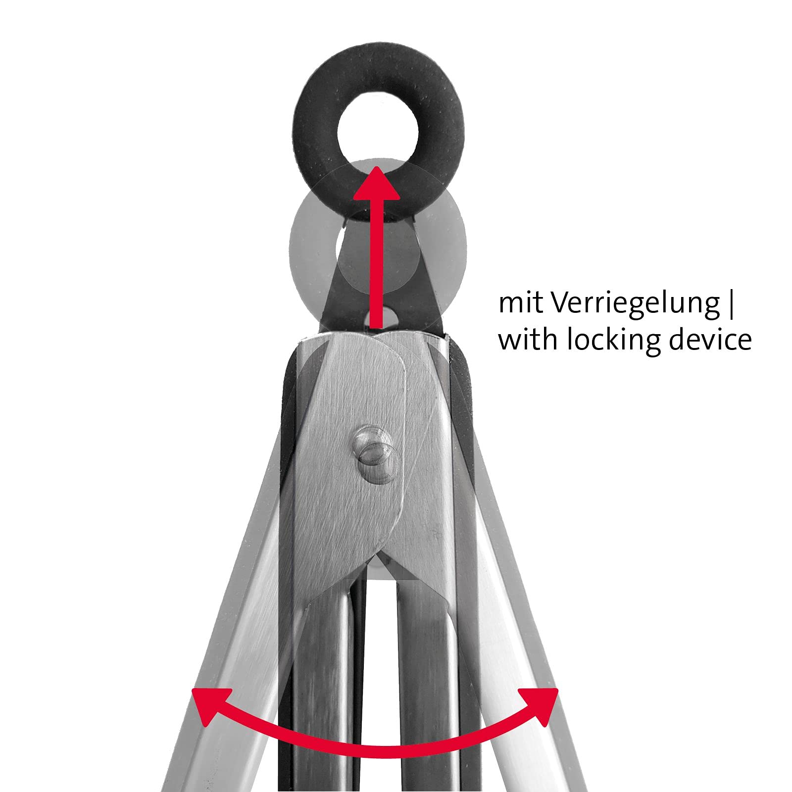 Westmark Pinza per Grigliare e Servire, Con Manici in Acciaio Inox e Impugnature Parzialmente in Legno, Lunghezza: 44 cm, Acciaio Inox/Legno, Classic Wood Maxi, Argento/Marrone, 16292270