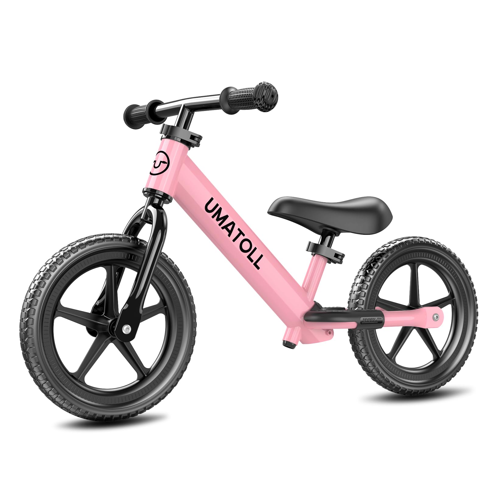 Umatoll Toddler Balance Bike for 2-5 Year Old, Tool-Free Adjustment Kids Toy Bicycle, for Boys & Girls Aged 2-3 (Pink)