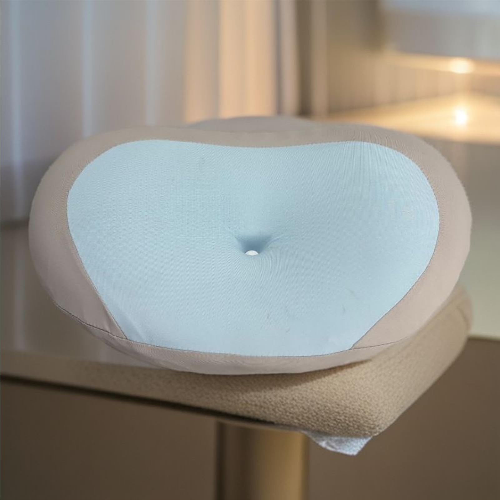 Genérico Almohada Ergonómica Transpirable Ortopédico | Almohada de espuma viscoelástica con contorno anatómico cervical Cojín Cama Unisex Abajo Hogar Viaje