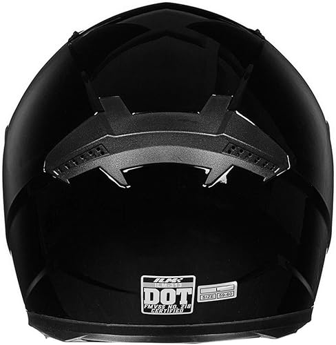 Miniatura 4 de ILM - Casco integral para motocicleta urbana con bufanda de invierno extraíble, 2 viseras, aprobado por DOT