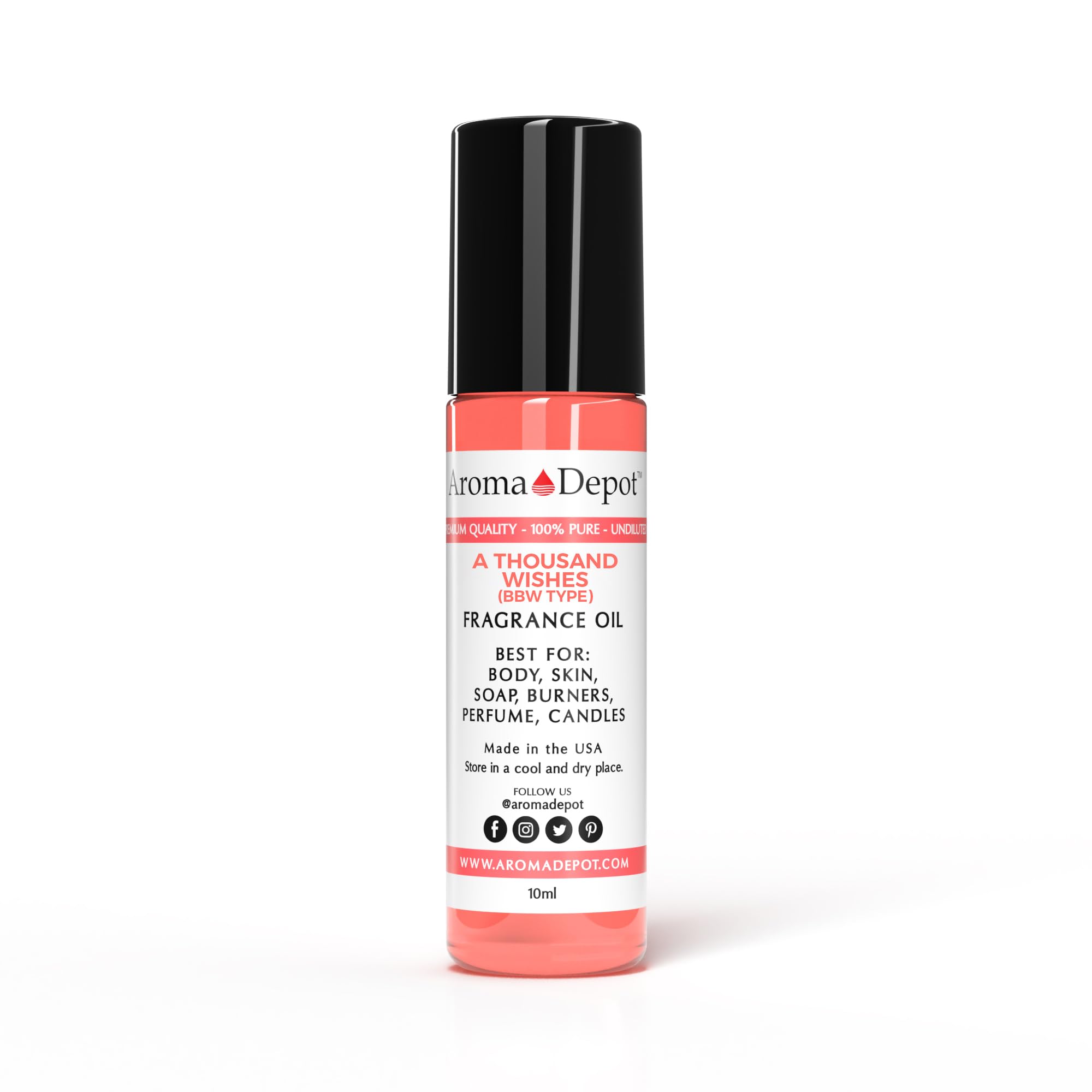 A Thousand Wishes 10 ml Fragrance Oil I Perfume I Skin Oil I Scented Oil. DIY Projects Such as Candles, Bath Bombs, Body Butters, Creams and lotions. Works for Diffuser, Burners, or Warmers.