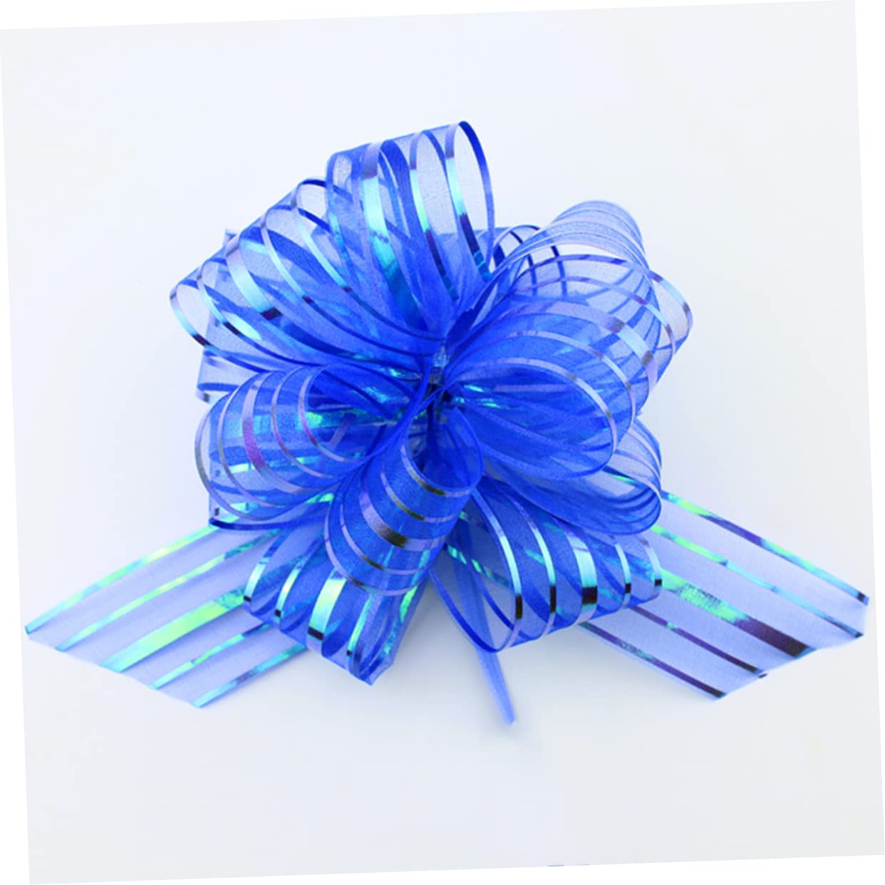 TEHAUX 36pezzi Fiocchi Decorativi Per Matrimoni e Feste Coccarde Tulle Blu Per Decorazioni Regali e Eventi Speciali