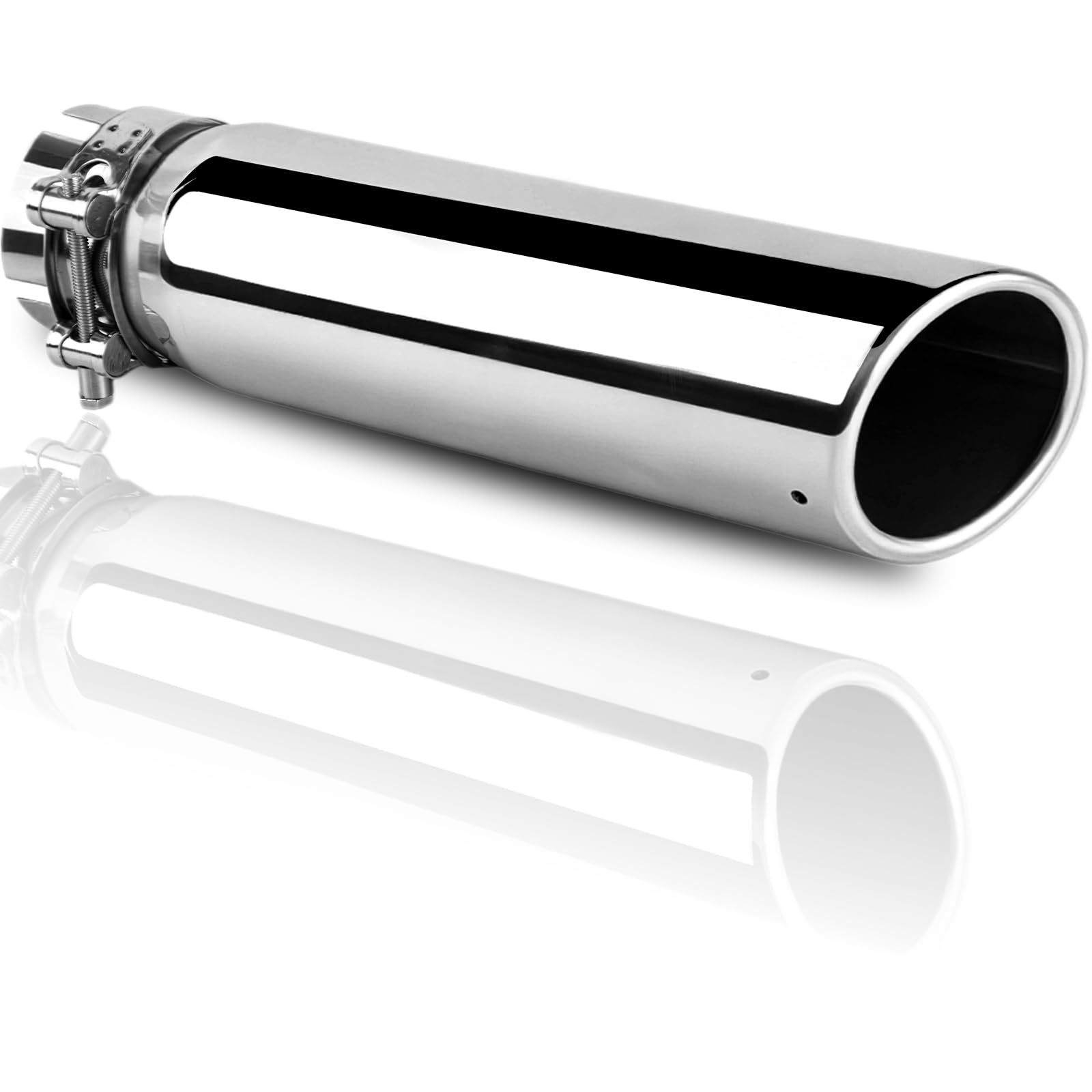 Photo 1 of MuRealy 2.5" Inlet Exhaust Tip - 12" Length Stainless Steel