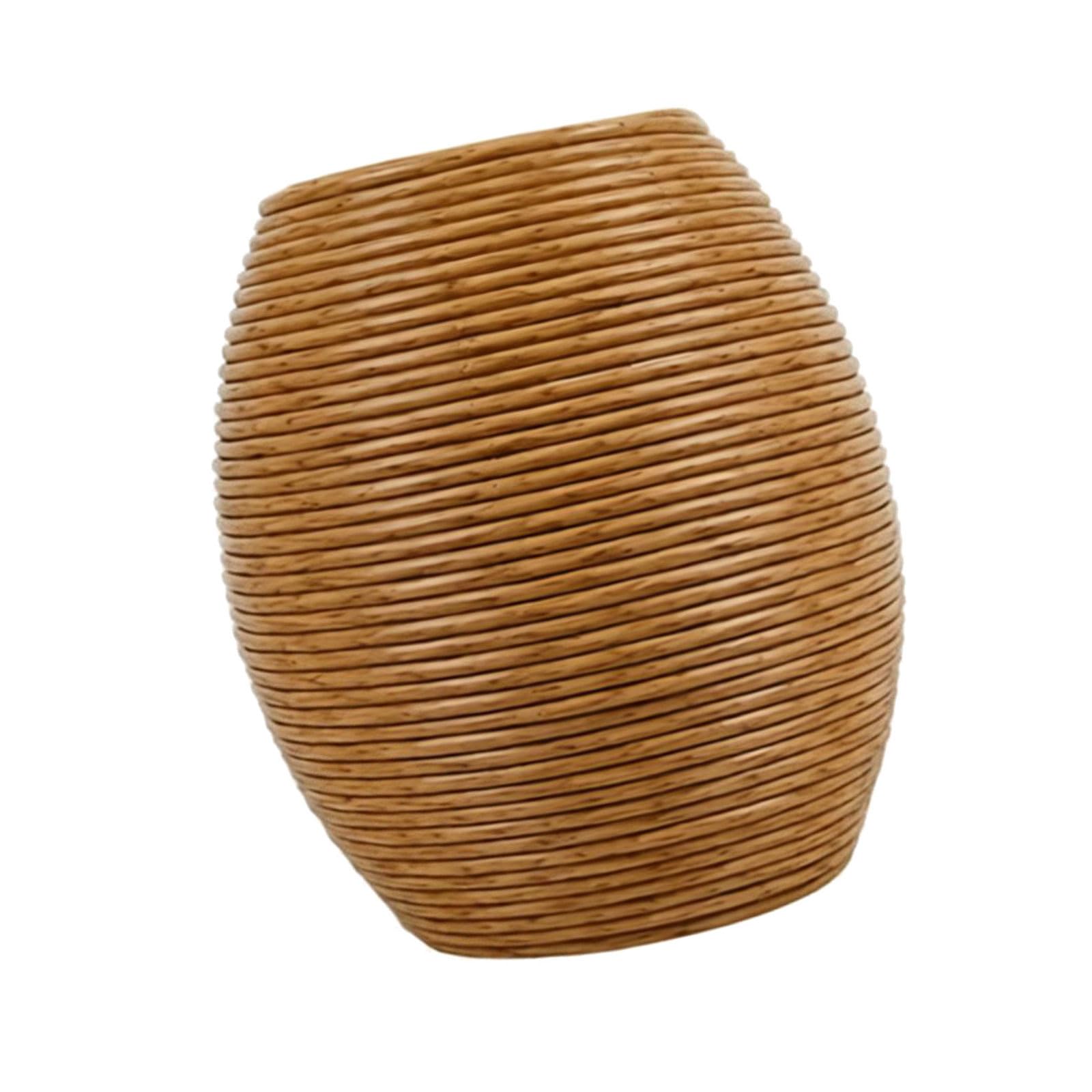 TQUXNGA Rattan Vases Decorative Woven Vase Table Centerpieces Rustics Farmhouses Home Decors Dried Flower Vase Decorative Centerpieces