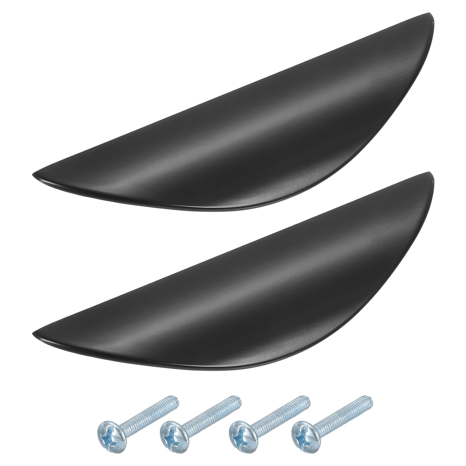 Poignées d'armoire en alliage de zinc lot de 2 boutons noirs de tiroir 64mm