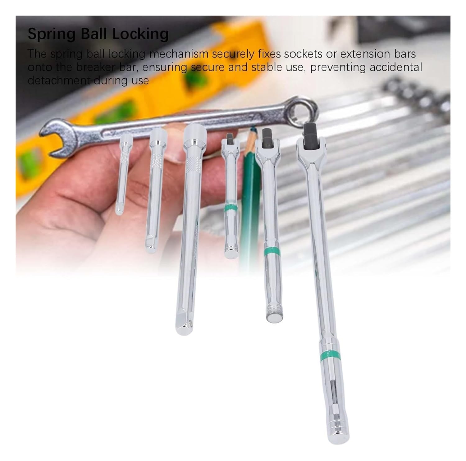 Zestaw nasadek udarowych z przedłużeniem klucza płaskiego 1/2, 3/8, 1/4 cala, uniwersalny zestaw kluczy do mechaniki i projektów DIY, trwałe i wszechstronne narzędzie