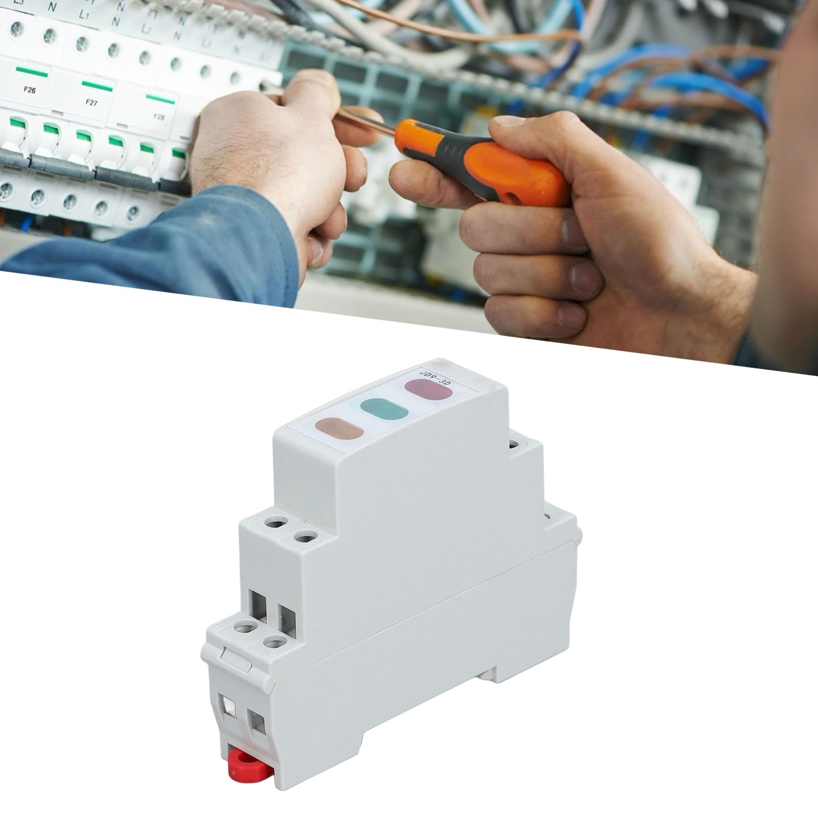 Lampada Spia LED 230V Rosso Giallo Verde per Guida DIN Segnalazione Stato Circuiti Elettrici Quadri Industriali e Automazione