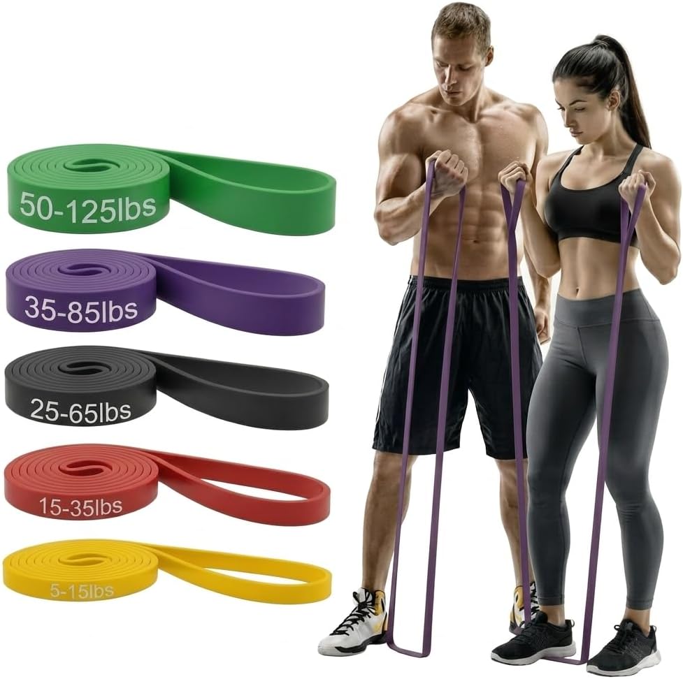 LibertyUSA Resistance Bands, Pull Up Assist Bands - Workout Bands for Strength Training, Exercise, Stretching, Physical Therapy, Fitness for Men & Women