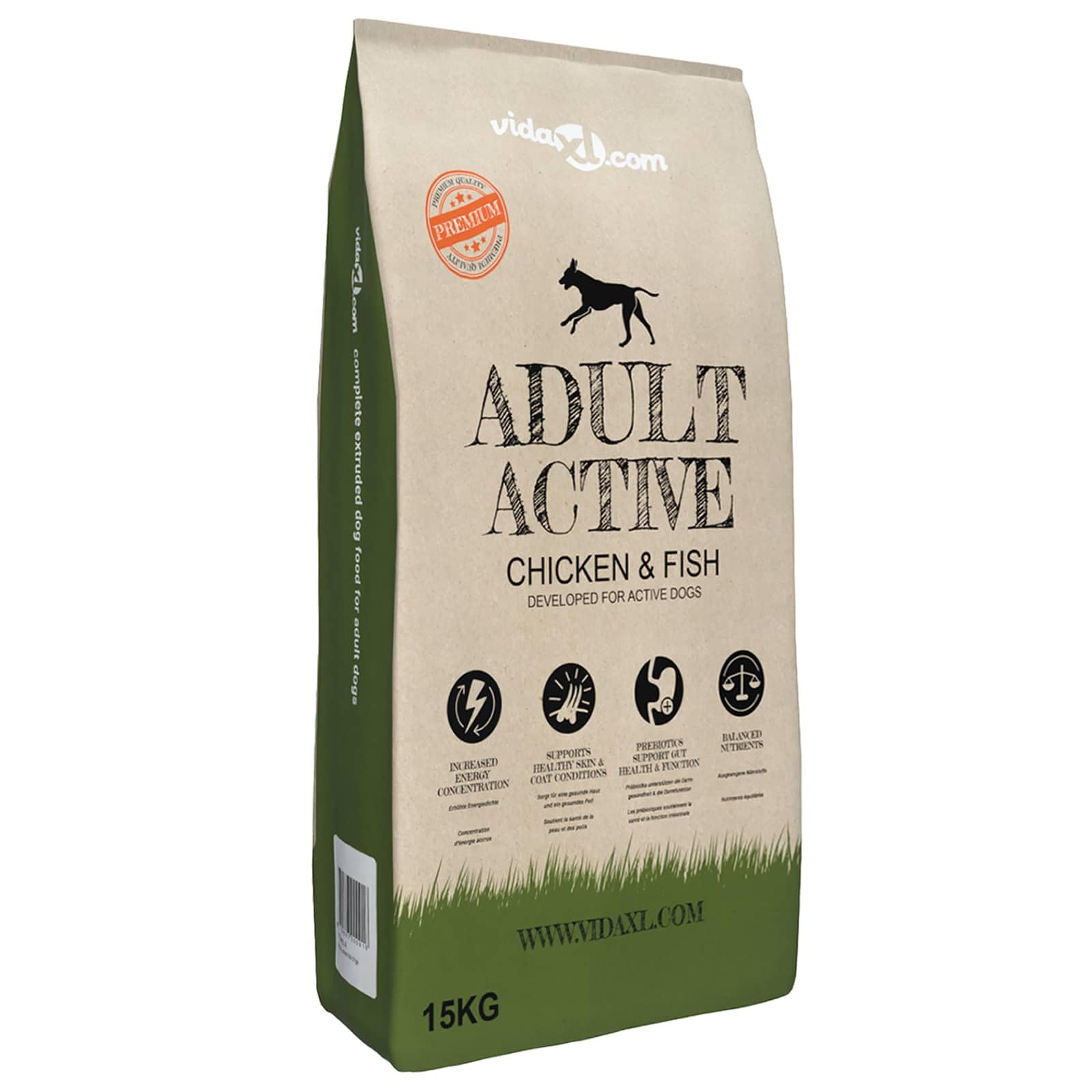 Comedero ajustable con 2 cuencos de acero inoxidable, comedero con 15 kg de comida para perros, marco de acero con recubrimiento en polvo, resistente a los arañazos para perros, gatos