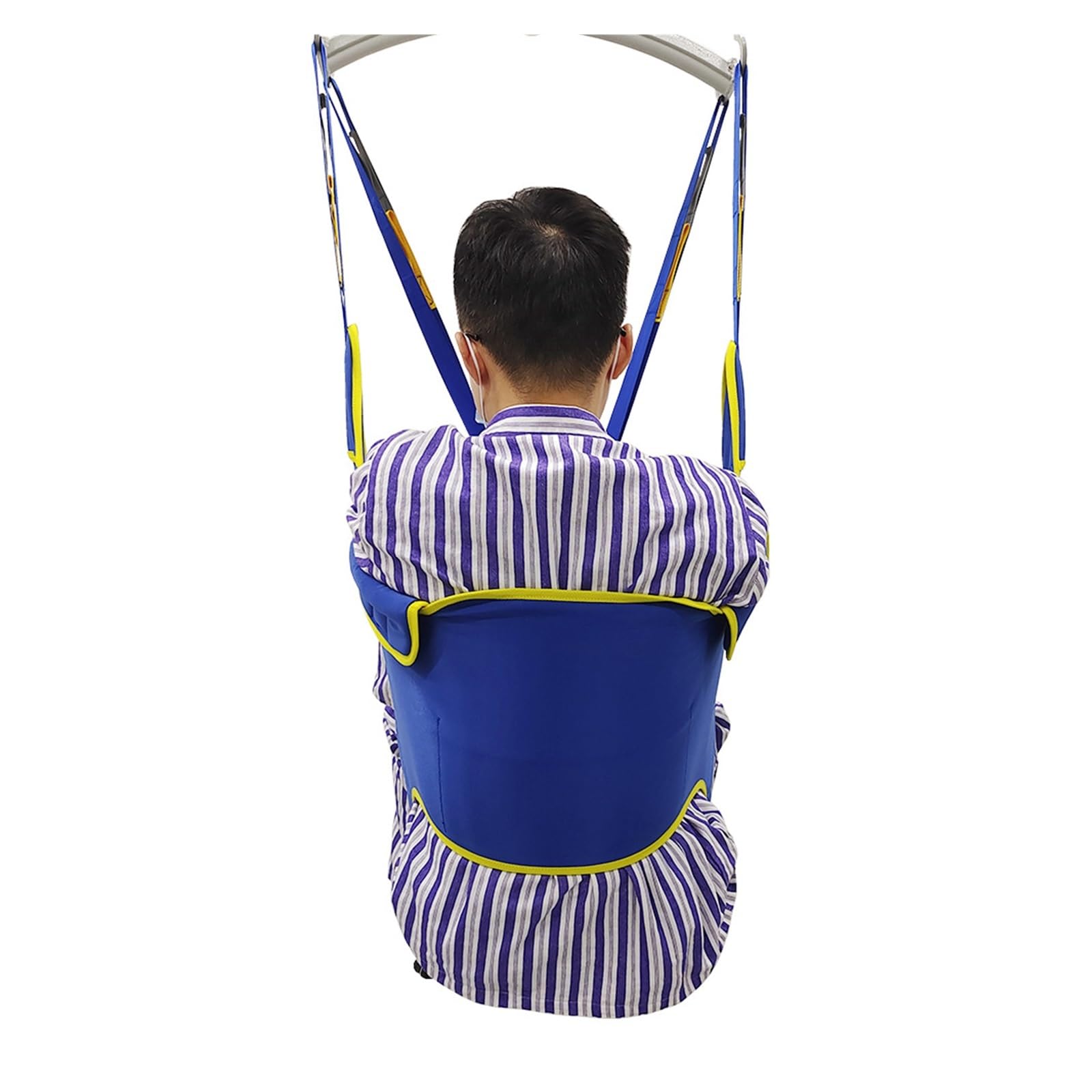 Arnés de Traslado Ajustable para Pacientes - Diseño con Espalda Abierta, Capacidad 227 kg, Sistema de 4 Correas - Ideal para Transferencias Sedentes e Higiene Personal - Talla M/L