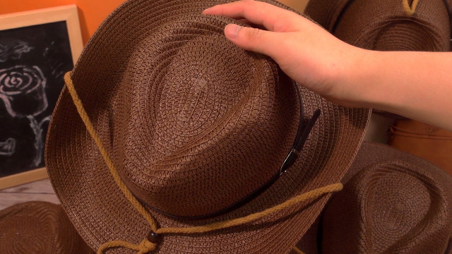 Sombreros de vaquero de paja 12 piezas para mujer y hombre miniatura 7
