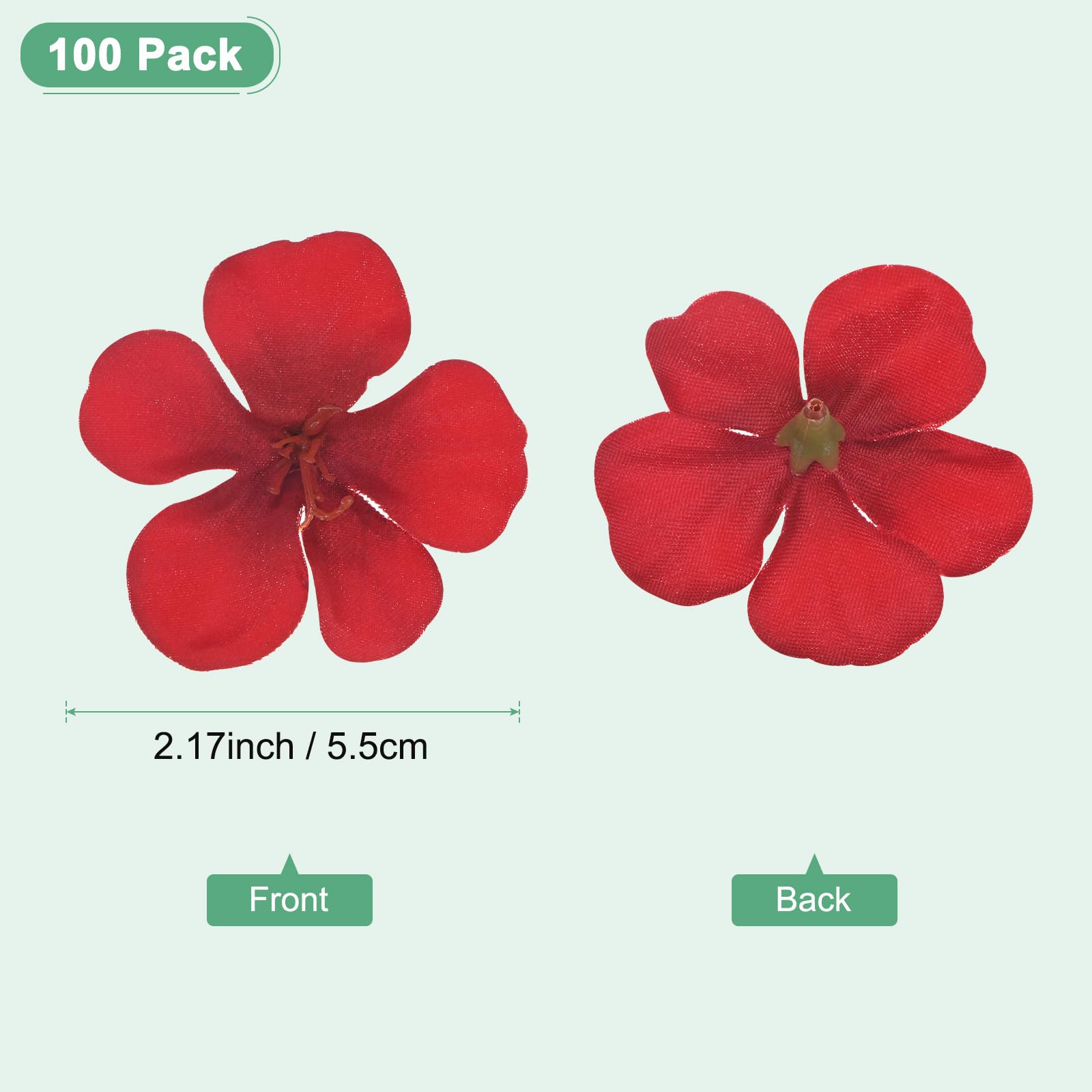 M METERXITY 100-Pack Artificial Orchid Flower Heads - Image 3
