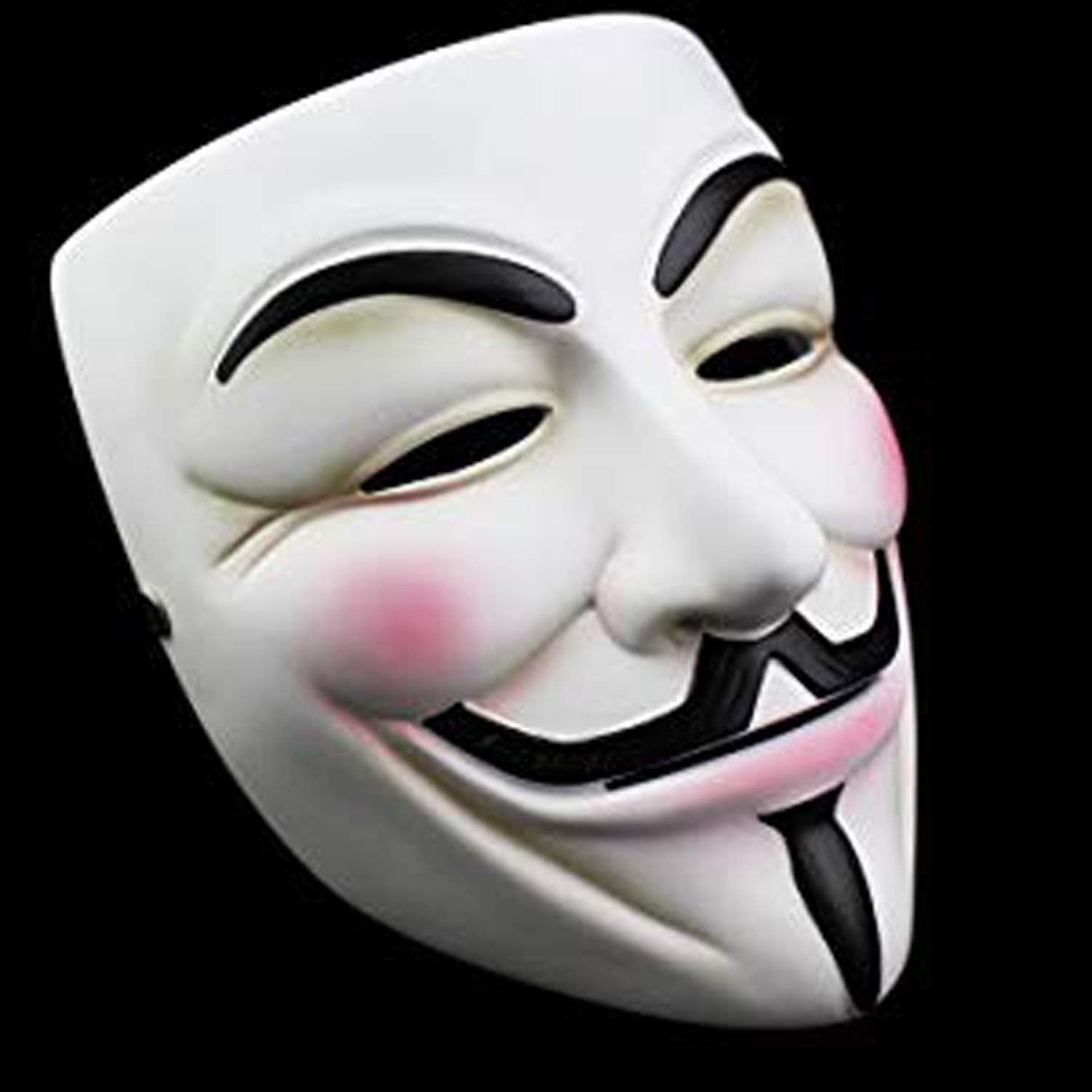 MJ Ragav Vendetta Comic Anonymous Guy Fawkes Face Mask, White