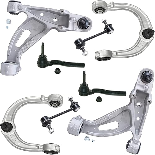 Miniatura 177 de Detroit Axle - Kit de suspensión delantera de 8 piezas para Toyota Sienna 2004-2010, brazos de control inferiores con rótulas interiores exteriores