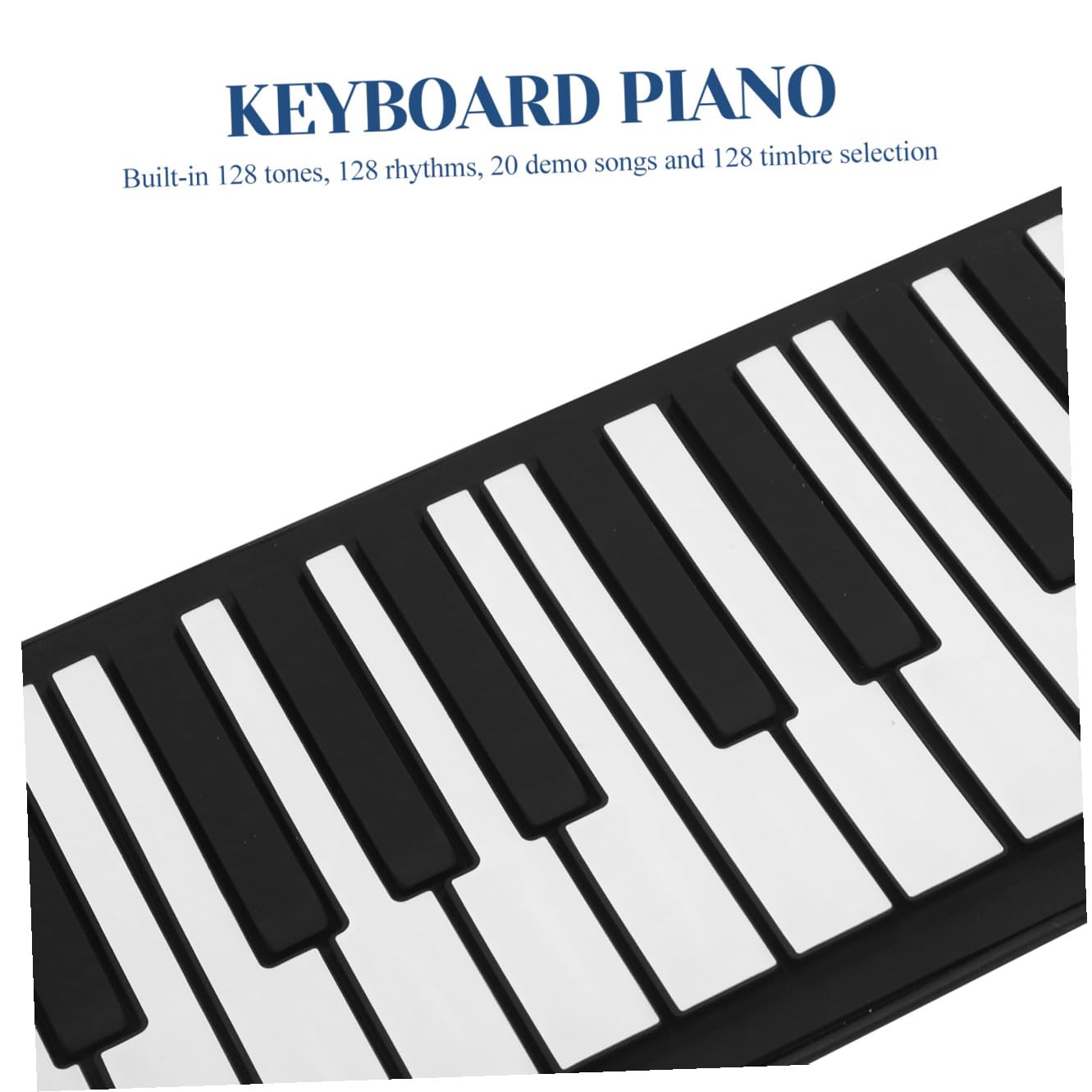 ibasenice Pianoforte Portatile Arrotolabile a 61 Tasti in Silicone Funzione Accordi Multipli e Ricarica 1000mah per Uso Domestico e Performance Professionale
