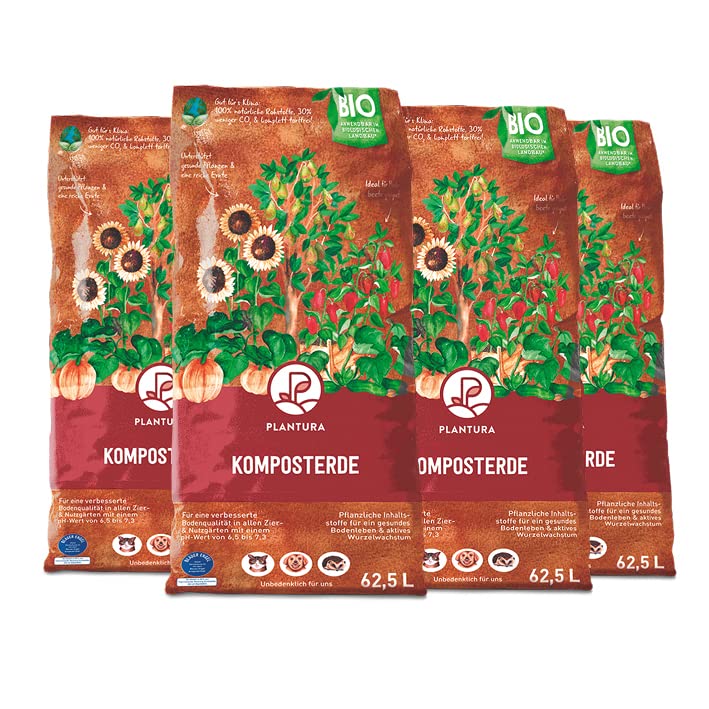Plantura Bio Komposterde, 250 L, torffrei & klimafreundlich, auch als Hochbeeterde