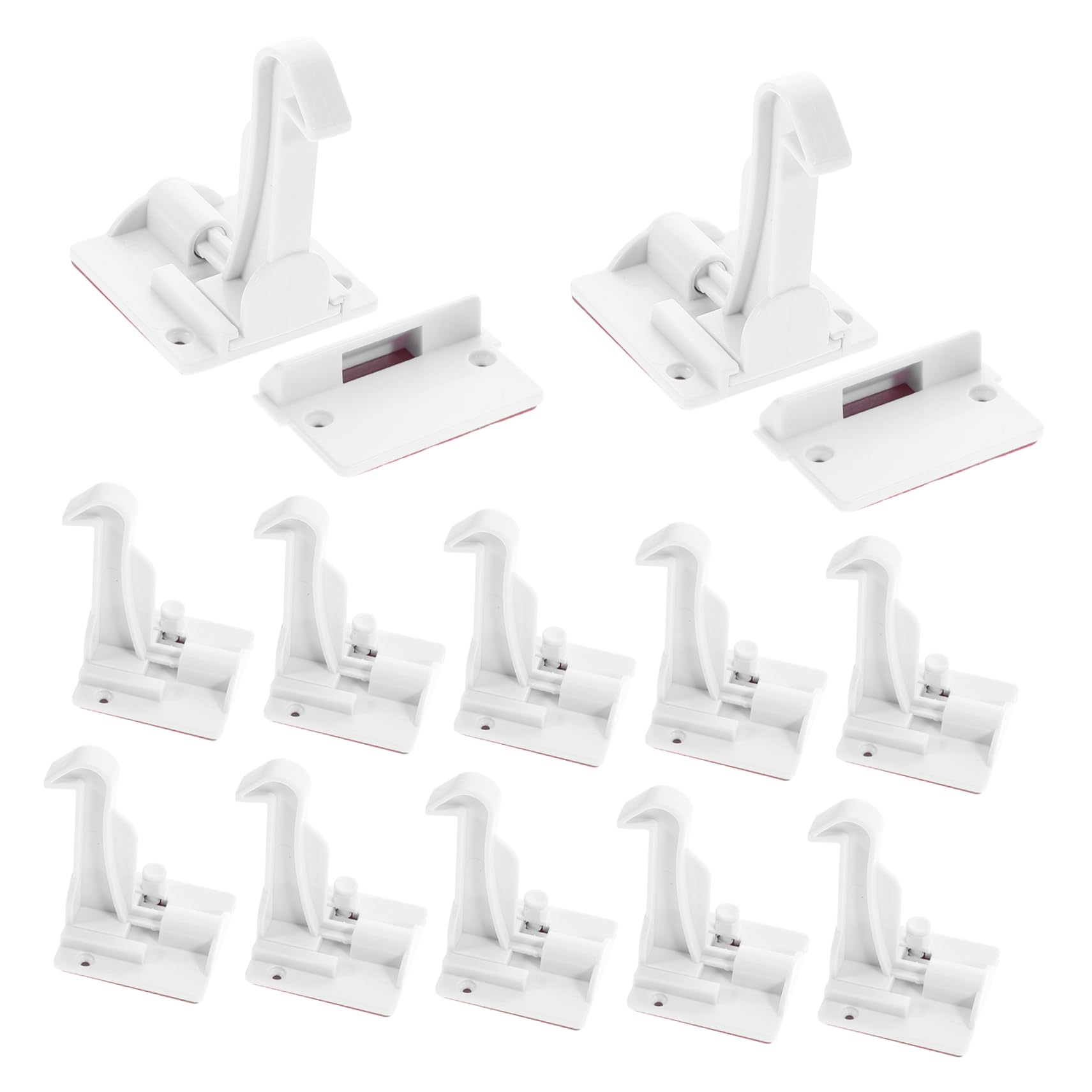 12 Pièces Serrures Invisibles pour Garçon Fille Verrous de Sécurité pour Tiroirs Armoires et Portes Installation Facile sans Perçage Protection Garçon Fille
