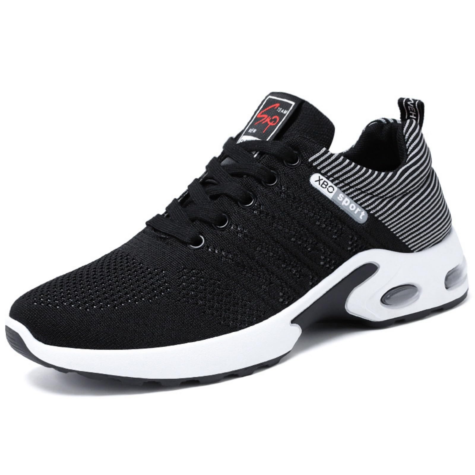 Mens Sneakers Air Cushion Running Tennis Shoes Lightweight Arch Support Walking Shoes Mesh Breathable Gym Work Fashion Sneakers