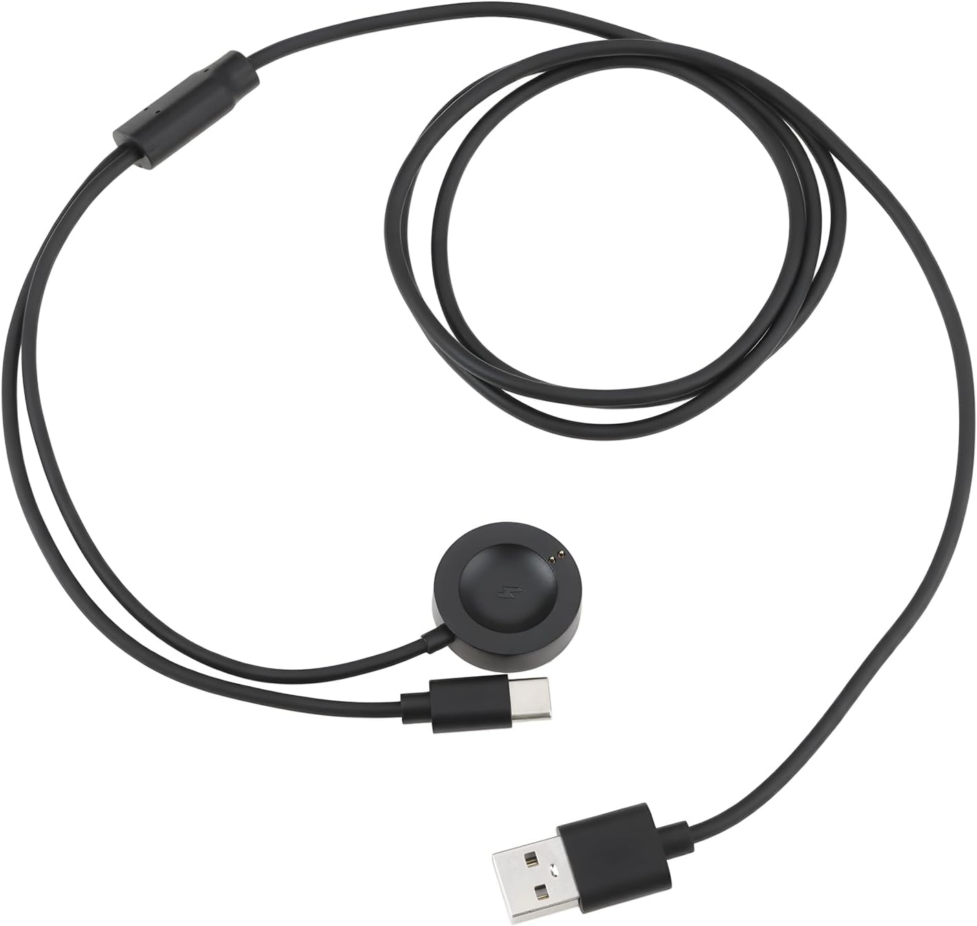 Smart Watch USB 2 to 1 Tpye-C Wireless Charging Cable 3.9ft Compatible with Fossil Gen 6/5/4