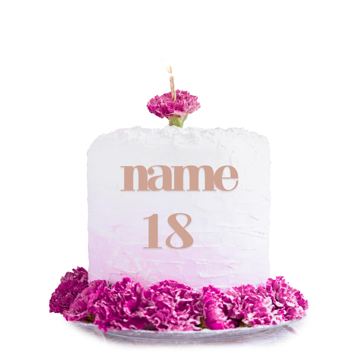 Personalised Acrylic Cake Charm Word Number Script Font C 3" 4" 5" 6" Acrylic Cake Topper Letter Alphabet Decoration for Wedding Anniversary Birthday (5inch (125mm) 1word + number, Rose Gold Mirror)