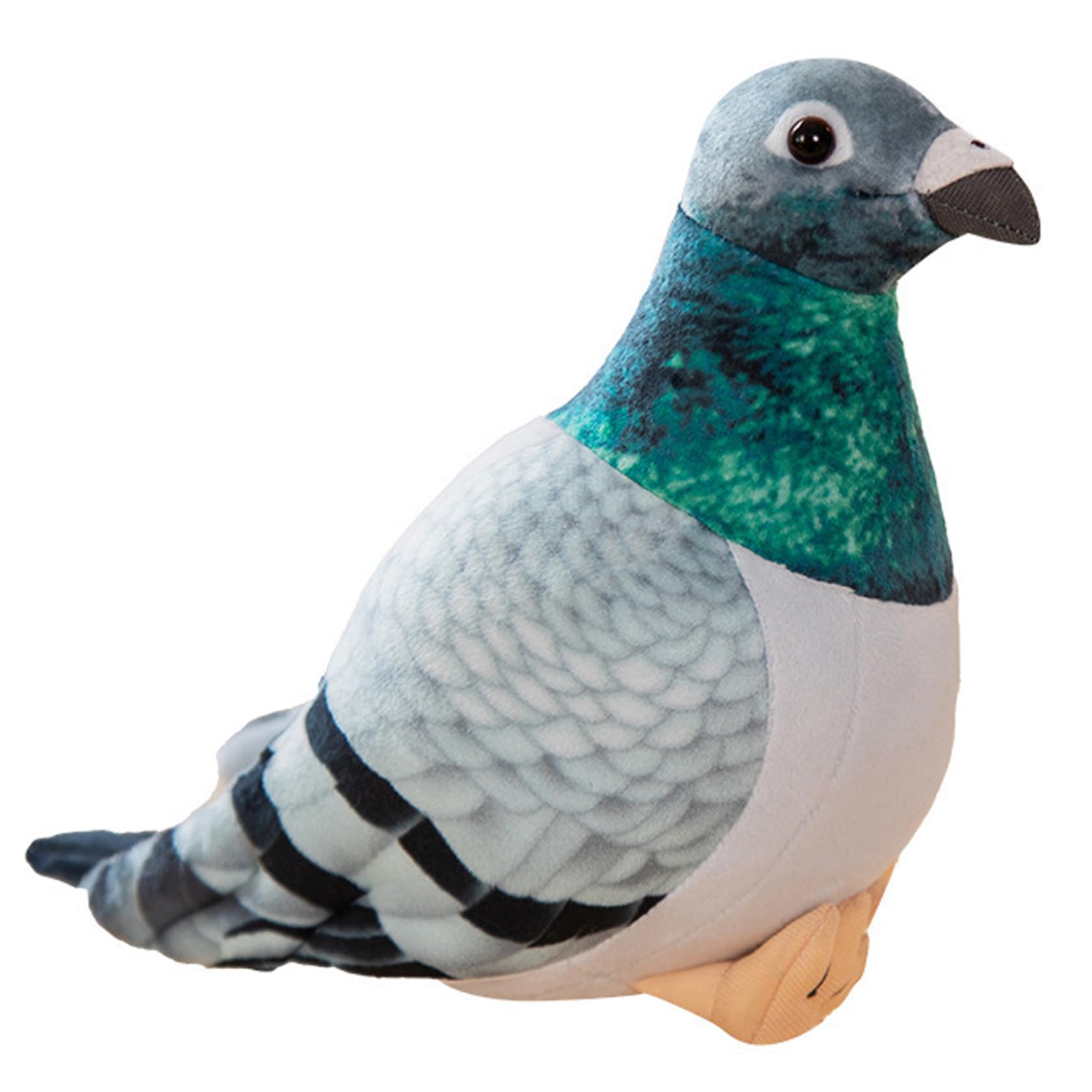 Pigeon Plush 7.87 Inch Realistic Stuffed Animal Soft Lifelike Dove Toy Home Decor