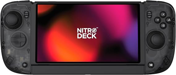 CRKD Nitro Deck 2 - Handheld Grip & Pro Controller for Nintendo Switch 2, Switch OLED & Nintendo Switch - No Stick Drift (Smoke Black Edition)