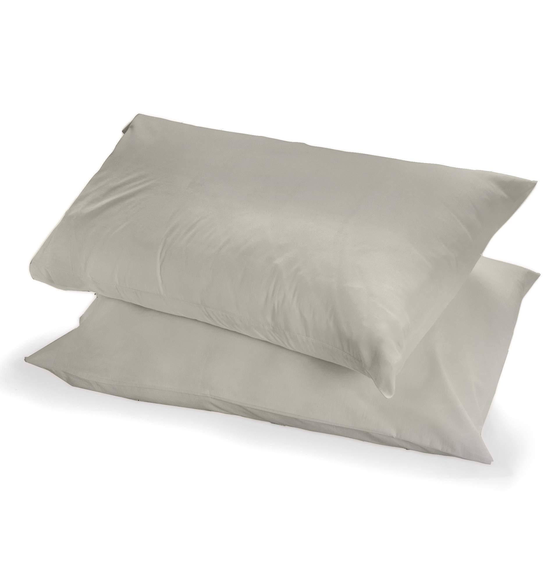 Appletree Pair of Housewife Pillowcases, 100% Cotton Silver, 76 x 48cm, 50 x 75cm - Image 2