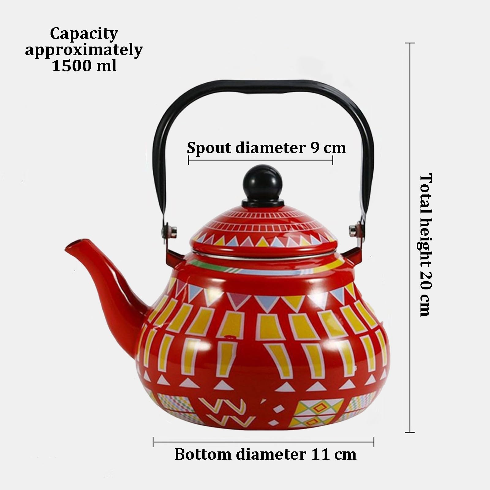 Hervidor de esmalte | 1500-2500 ml for restaurante Kitchen Cafe: elaboración de bebidas calientes(1500ml)
