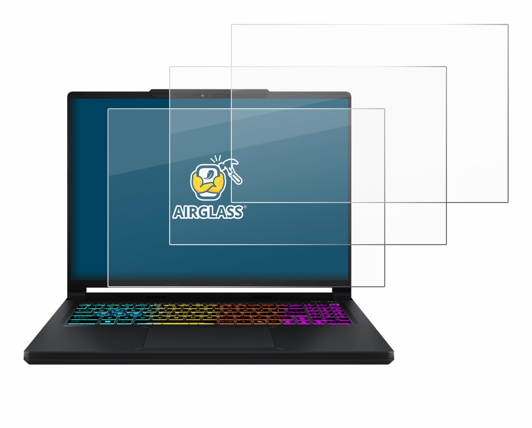 brotect 3 Pezzi Pellicola Vetro per MSI Crosshair A16 HX E8W | Chiara Protezione Schermo Made in Germany, Durezza 9H Anti-Graffio Glass Screen Protector