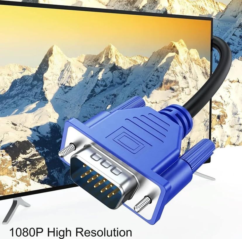 Image of NEXSA VGA to VGA Cable 1.5m Male to Male 15 Pin Video Monitor Cord