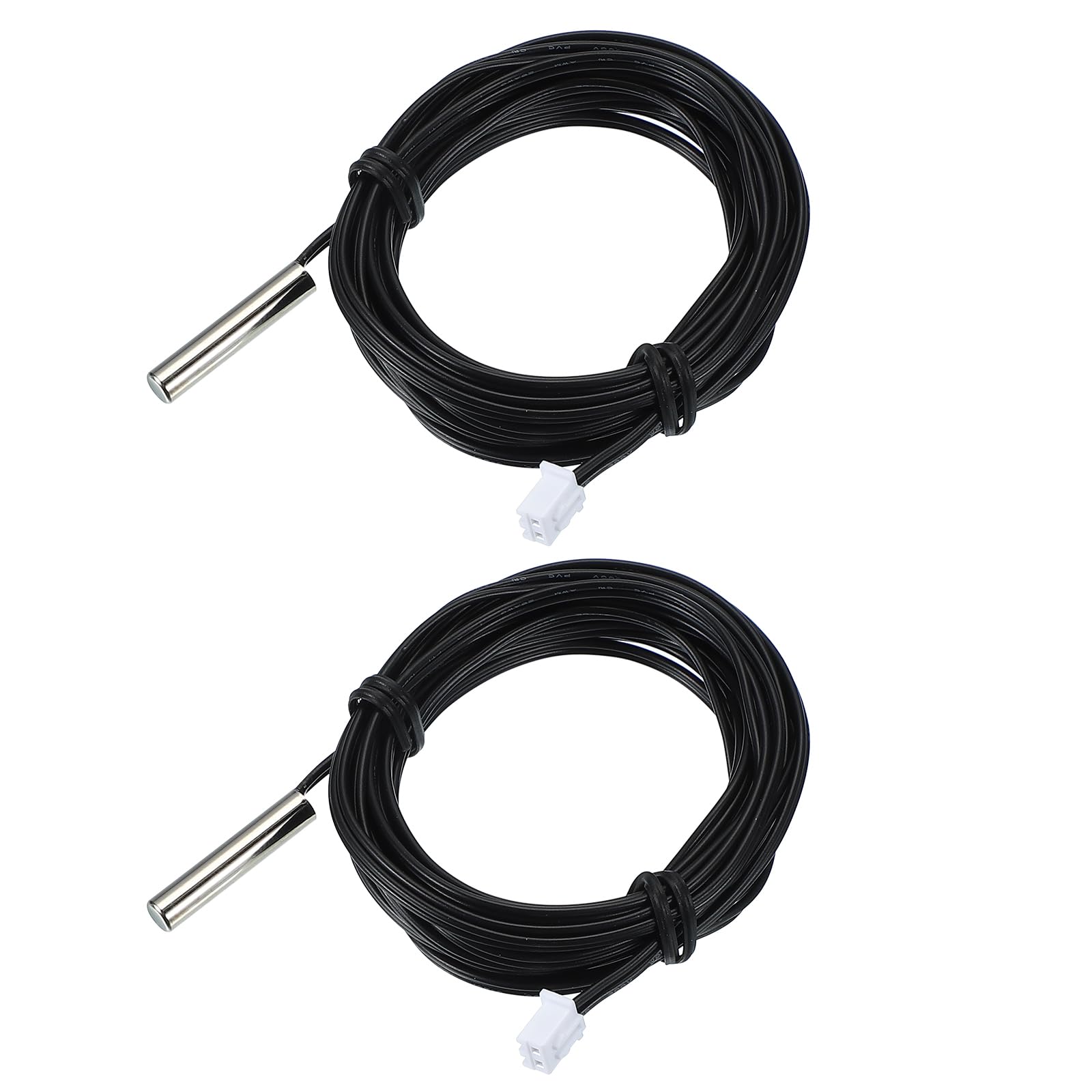 PATIKIL 10K NTC Capteur de Température, 2 Pcs 118 Pouce 1% 3740 Sonde de Température en Cuivre Étanche Numérique Transmetteur de Température Extension pour Climatiseur Réfrigérateur