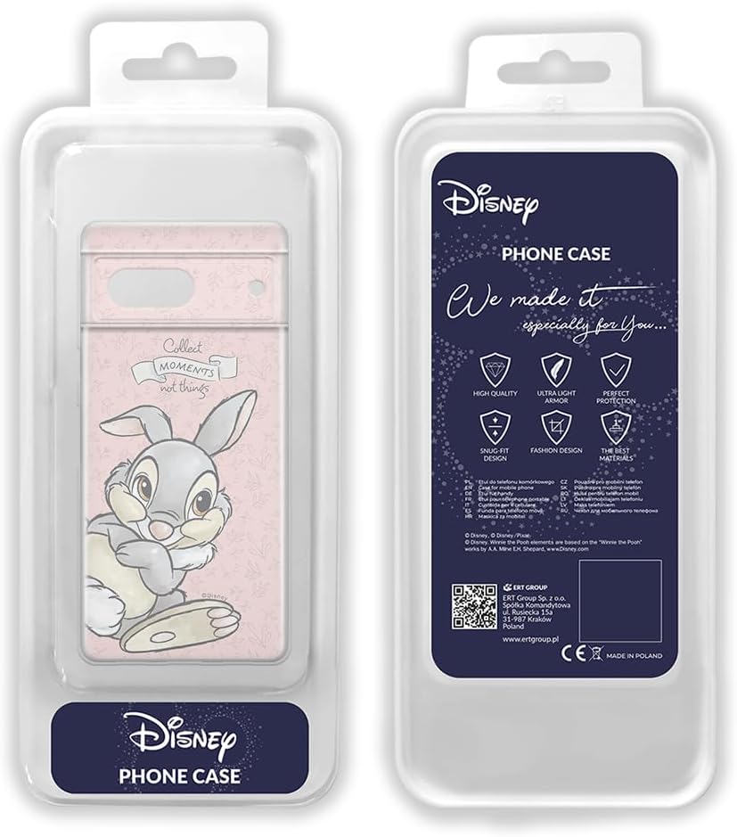 ERT GROUP Mobile Phone case for Google Pixel 7 Original and Officially Licensed Disney Pattern Thumper 001 optimally adapted to The Shape of The Mobile Phone, case Made of TPU