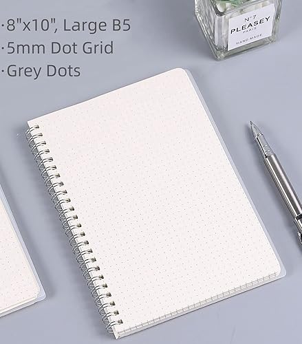 Miniatura 17 de Cuaderno de espiral, diario con rayas universitarias, paquete de cuadernos de papel rayado de 8.5 x 11 pulgadas, cuaderno A4 de temas grandes