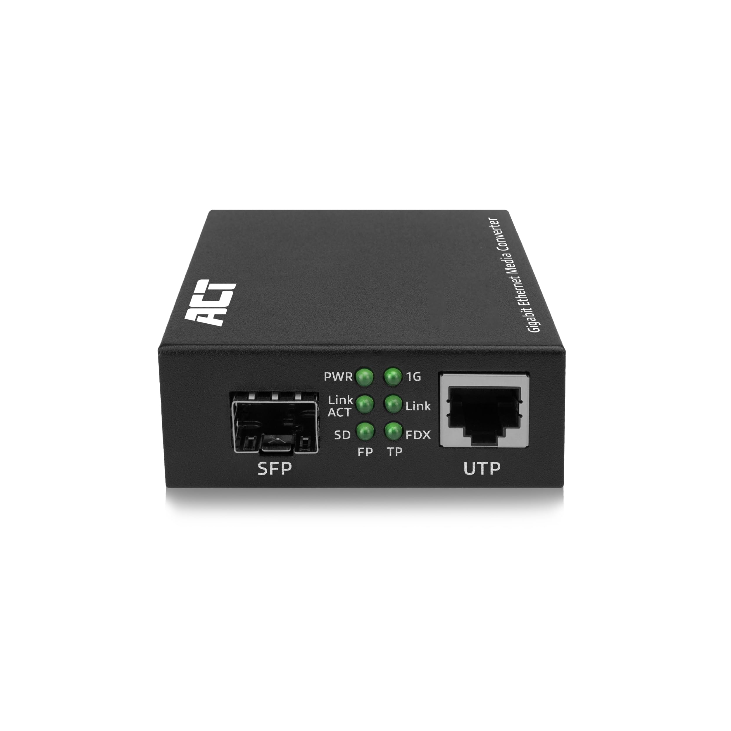 ACT Convertisseur de média Gigabit Ethernet Fibre Optique, Conforme à la Norme 802.3ab, Multi Mode, Single Mode SFP+ - AC4451