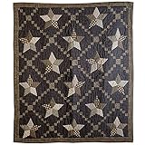 Farmhouse Star Throw Patchwork Star Quilt
