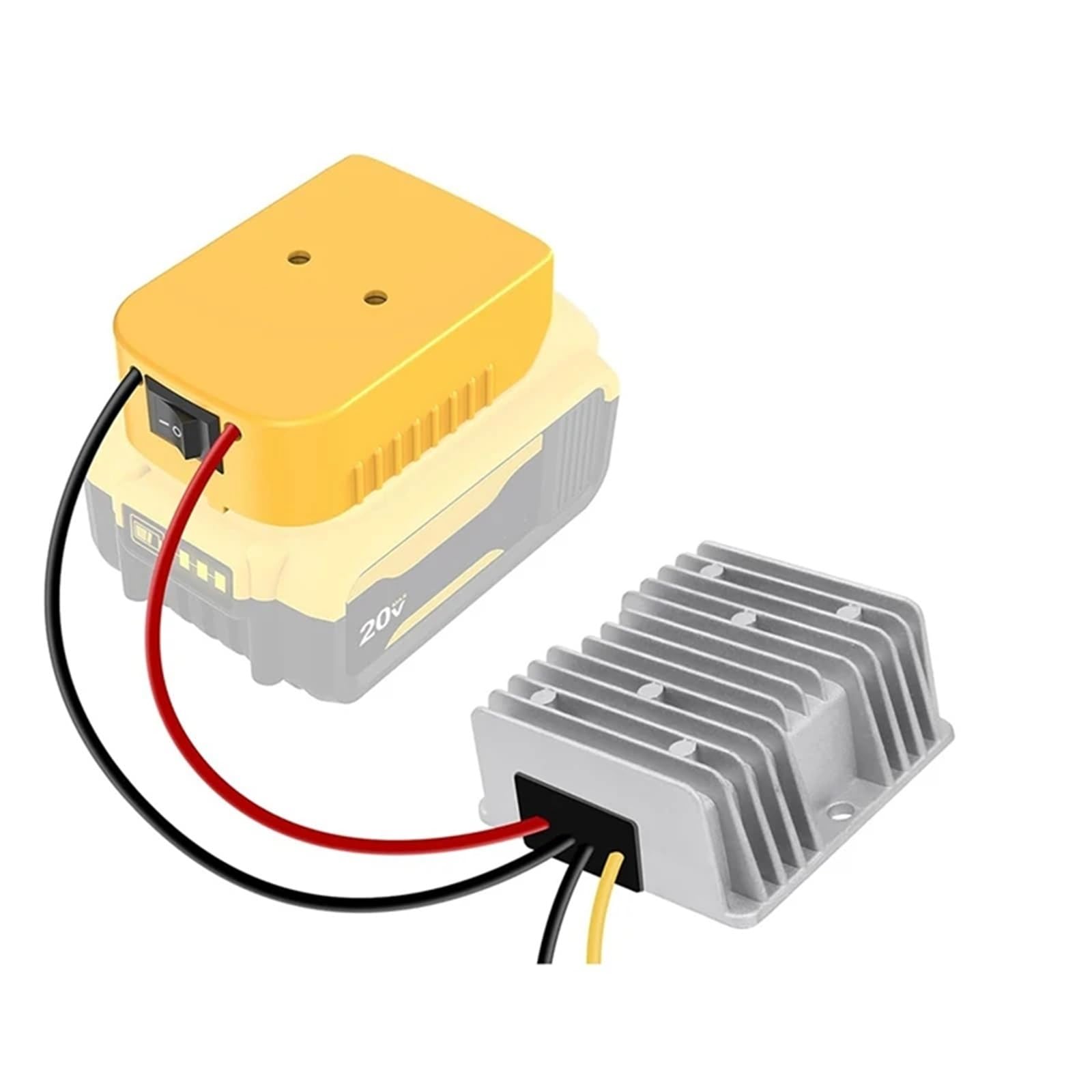 Adapter redukcyjny do regulatora prądu stałego akumulatora 18 V-20 V z ulepszoną ochroną basową i przełącznikiem