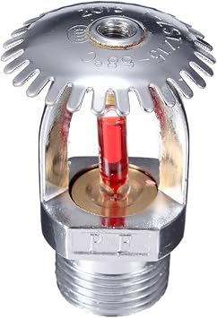 Fire Sprinkler Head 68 C/155 F Water Spray Upright Type Quick Response for Automatic Fire Sprinkler System/Home/Commericial/Residential Building