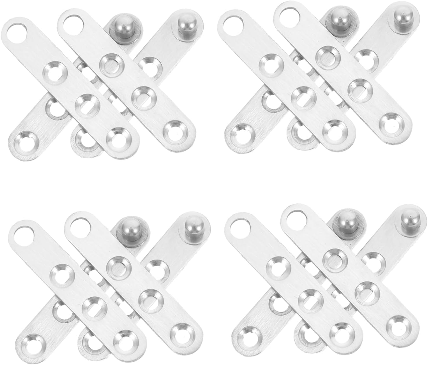 OUNONA 50pcs Rotating Hidden Door Hinges Pivot Hinges for Furniture Concealed Design Aesthetics for Cabinet Doors