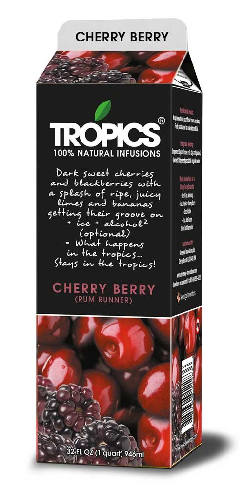 Tropics Rum Runner Drink Mix, 32 Ounce -- 12 per case.